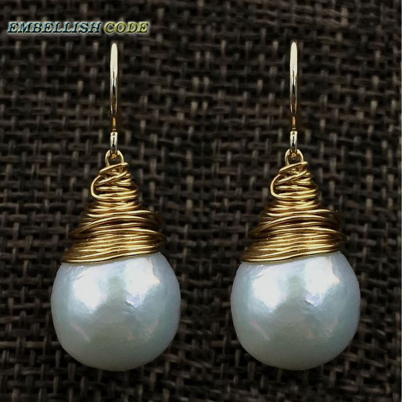 Gold Plated Pearl drop