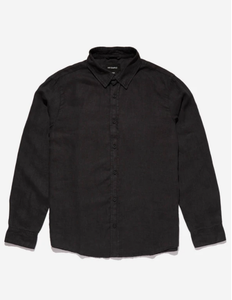 Linen LS Shirt Black