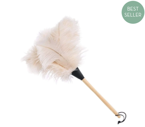 Ostrich White Feather Duster