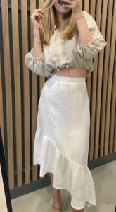 talia skirt -white