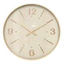 Aura wood clock 60 x 6 cm