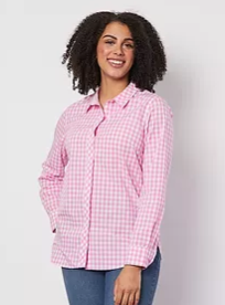 Check Shirt - hot pink