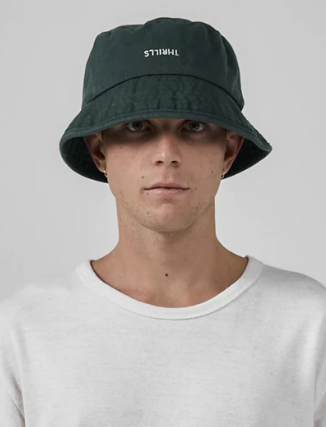 Minimal Bucket Hat - Mallard Green