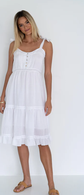 Lillian dress-white