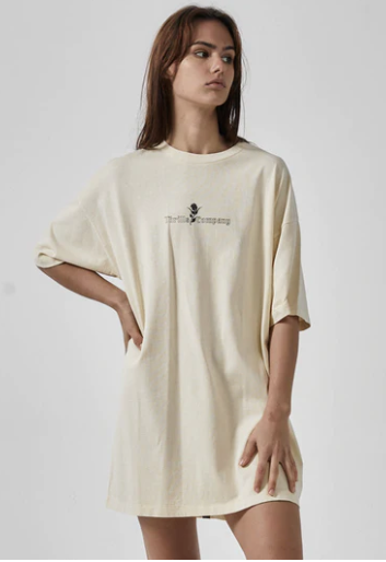 Between Two Thorns Box Fit Tee Dress - Sunlight