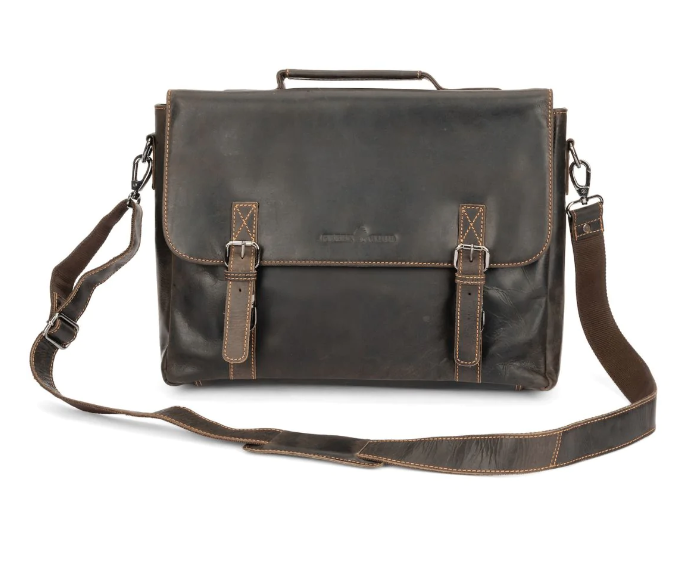 Portland Leather Messenger bag- Brown