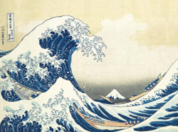 Great Wave Greeting card
