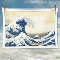 Japanese Great Wave Tea towel